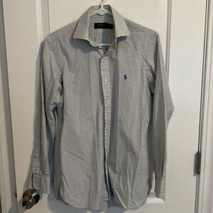 Polo by Ralph Lauren Men's Blue Checkered Shirt